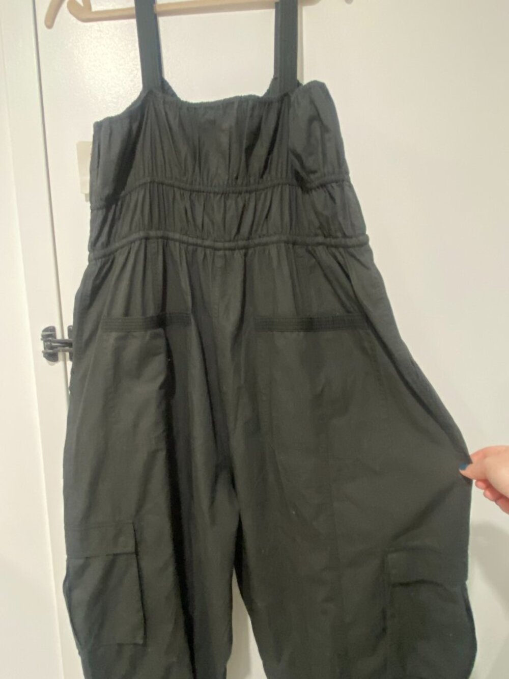 Lucky Brand Women's Cotton Cargo-Pocket Jumpsuit, Black, Size XXL, NWT - Picture 3 of 6